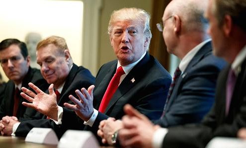Trump says US will institute tariffs on steel and aluminum imports next week Trump says US will institute tariffs on steel and aluminum imports next week