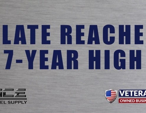 Plate Reaches 7-Year High Ace Steel Metal Supplier Plate Reaches 7-Year High